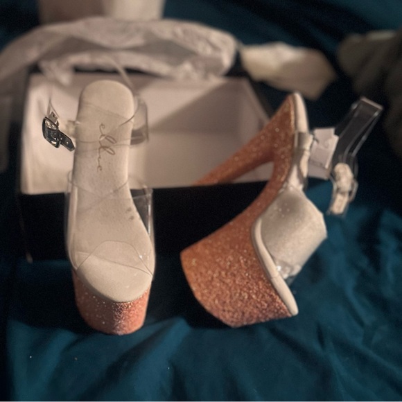 Nib glitter dancer/stripper stilettos - Picture 6 of 7